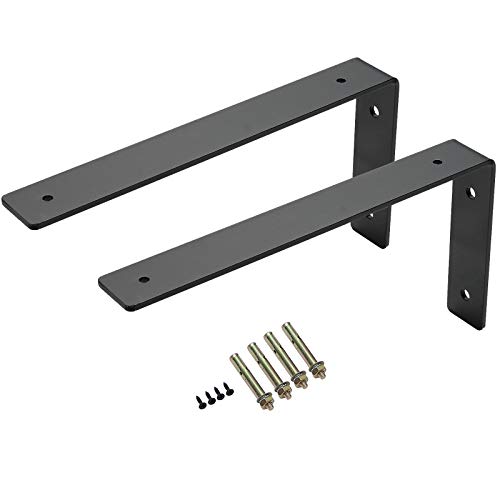 Soporte Estanteria, 20 * 15cm Soporte Estanterías Forma de L de Hierro Pared de Angulo 90 Grado Resistente de 5 mm de Espesor, Soportes Estanterias Carga Pared Capacidad de Carga 60 kg/Negro / 2 Pcs Soporte Estanteria, 20 * 15cm Soporte Estanterías Forma de L de Hierro Pared de Angulo 90 Grado Resistente de 5 mm de Espesor, Soportes Estanterias Carga Pared Capacidad de Carga 60 kg/Negro / 2 Pcs