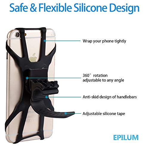 Soporte Movil Bicicleta, Universal Rotación 360° Desmontable Soporte Manillar de Silicona Soporte Movil para Bicicleta Motocicleta Ciclismo GPS Nacigatore para iPhone 11 8 Plus X XS MAX XR Samsung Soporte Movil Bicicleta, Universal Rotación 360° Desmontable Soporte Manillar de Silicona Soporte Movil para Bicicleta Motocicleta Ciclismo GPS Nacigatore para iPhone 11 8 Plus X XS MAX XR Samsung