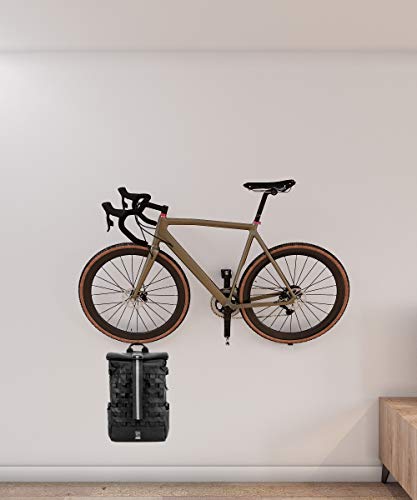 Soporte para colgar la bicicleta en la pared por el pedal. Soporte horizontal. Compatible con todo tipo de bicicletas.