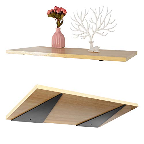 Soporte para Estante Flotante, 20cm Soporte Estanteria Oculto Invisible de Hierro de Pared Estilo industrial, Soporte para Estante Forma de Triángulo Capacidad de Carga 50 kg/Negro/2 Piezas Soporte para Estante Flotante, 20cm Soporte Estanteria Oculto Invisible de Hierro de Pared Estilo industrial, Soporte para Estante Forma de Triángulo Capacidad de Carga 50 kg/Negro/2 Piezas