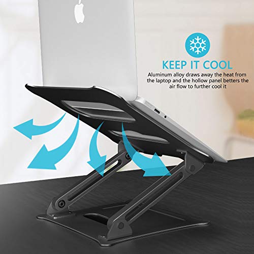Soporte para Portátil, LONGING Soporte plegable de aluminio para Lenovo DELL HP Samsung MacBook iPad Laptop Tabletas Laptop Portátil ordenador portátil de hasta 17", Negro Soporte para Portátil, LONGING Soporte plegable de aluminio para Lenovo DELL HP Samsung MacBook iPad Laptop Tabletas Laptop Portátil ordenador portátil de hasta 17", Negro