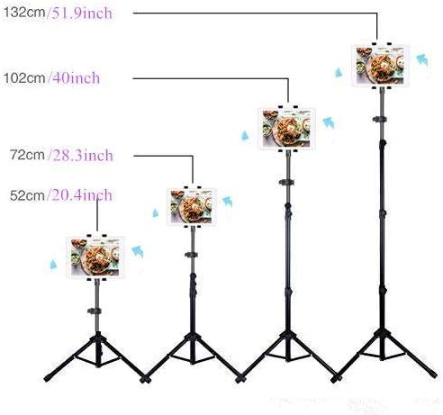Soporte universal para trípode portátil de altura ajustable Soporte para iPad / iPad Air / iPad Mini / todas las tabletas de 7-12 pulgadas con bolsa (For 7-12 inch) Soporte universal para trípode portátil de altura ajustable Soporte para iPad / iPad Air / iPad Mini / todas las tabletas de 7-12 pulgadas con bolsa (For 7-12 inch)