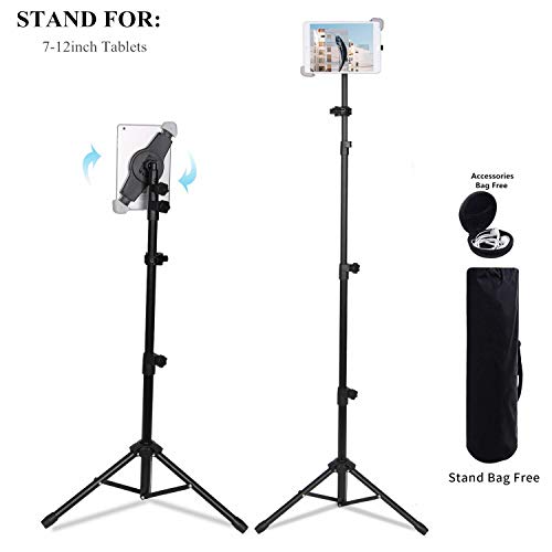 Soporte universal para trípode portátil de altura ajustable Soporte para iPad / iPad Air / iPad Mini / todas las tabletas de 7-12 pulgadas con bolsa (For 7-12 inch) Soporte universal para trípode portátil de altura ajustable Soporte para iPad / iPad Air / iPad Mini / todas las tabletas de 7-12 pulgadas con bolsa (For 7-12 inch)