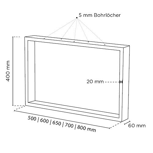 sossai® - Estructura para la mesa de la sala | CKK1 | 2 Piezas | Ancho 70 cm x Altura 40 cm | Color: Blanco | Material: Acero | patas de mesa | carga pesada sossai® - Estructura para la mesa de la sala | CKK1 | 2 Piezas | Ancho 70 cm x Altura 40 cm | Color: Blanco | Material: Acero | patas de mesa | carga pesada
