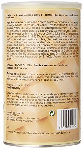 SOTYA Batido Sabor Chocolate Blanco 700 gr SOTYA Batido Sabor Chocolate Blanco 700 gr