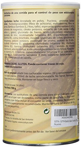 Sotya Batido Saciante Vainilla - 700 gr Sotya Batido Saciante Vainilla - 700 gr