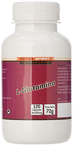 Sotya Sport, Complemento Alimenticio L-Glutamina, 120 Cápsulas, 800 mg