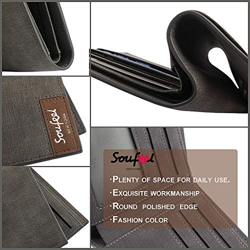 SOUFEEL Cartera Billetera Personalizado de Foto Hombre Plegable Cuero Regalo para Familia Novio SOUFEEL Cartera Billetera Personalizado de Foto Hombre Plegable Cuero Regalo para Familia Novio