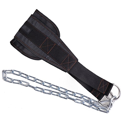 Soulitem - Cinturón deportivo de levantamiento de pesas con cadena de hierro para gimnasio, fitness, protección para espalda y cintura, evita lesiones, cinturón de entrenamiento Soulitem - Cinturón deportivo de levantamiento de pesas con cadena de hierro para gimnasio, fitness, protección para espalda y cintura, evita lesiones, cinturón de entrenamiento