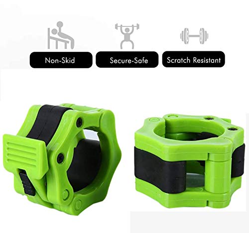 SoundZero 2pz Abrazaderas para Barra de Pesas 50 mm, Levantamiento de Pesa Barbell Barra Collares de Barra estándar Abrazaderas de Barra de liberación rápida para Entrenamiento de Levantamiento Pesas SoundZero 2pz Abrazaderas para Barra de Pesas 50 mm, Levantamiento de Pesa Barbell Barra Collares de Barra estándar Abrazaderas de Barra de liberación rápida para Entrenamiento de Levantamiento Pesas