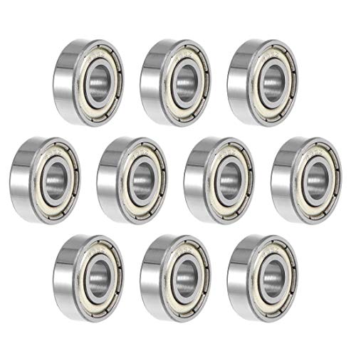 sourcing map Rodamiento de bolas 695ZZ de 5x13x4mm Rodamientos de doble sellado ABEC-3 10uds sourcing map Rodamiento de bolas 695ZZ de 5x13x4mm Rodamientos de doble sellado ABEC-3 10uds