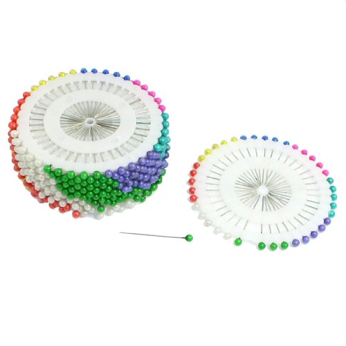 Sourcingmap a12072600ux0631 - Multi Color Plástico Perla Recto Alfileres Con Carrete Loop, 480 piezas Sourcingmap a12072600ux0631 - Multi Color Plástico Perla Recto Alfileres Con Carrete Loop, 480 piezas