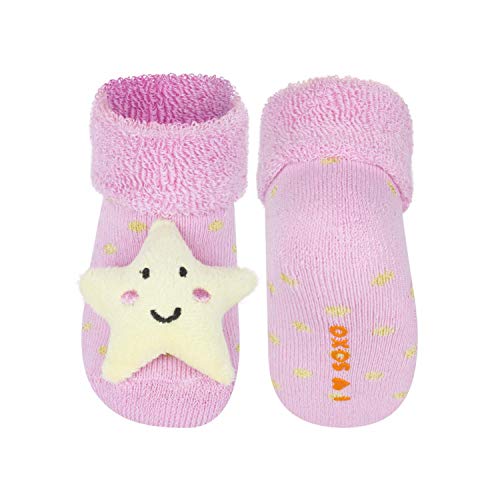 soxo Calcetines de Color para Bebe | Paquete de 3 | Talla 16-18 | para Niñas y Niños de 0 a 12 Meses | Calcetines Sonajero Animales de Algodón | Antialérgicos y no Irritan la piel soxo Calcetines de Color para Bebe | Paquete de 3 | Talla 16-18 | para Niñas y Niños de 0 a 12 Meses | Calcetines Sonajero Animales de Algodón | Antialérgicos y no Irritan la piel