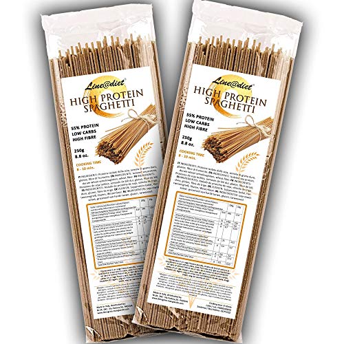 Spaghetti semiacabados 55% de proteína | Pasta que es amiga de tu estado físico | Alto contenido de proteína y fibra | Bajo en carbohidratos (10 porciones (500g)) Spaghetti semiacabados 55% de proteína | Pasta que es amiga de tu estado físico | Alto contenido de proteína y fibra | Bajo en carbohidratos (10 porciones (500g))