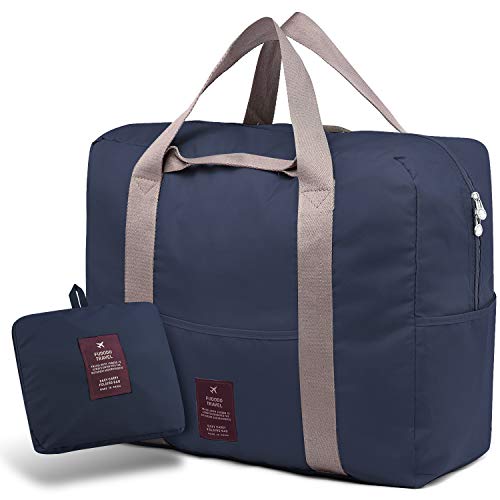 SPAHER Bolsa de Equipaje Bolsas de Viaje Plegable Duffle Bag Ligero Impermeable Organizador de Hombro de Almacenamiento de Transporte de Bolsas para IR de Compras Gimnasio Deportes Camping 40L