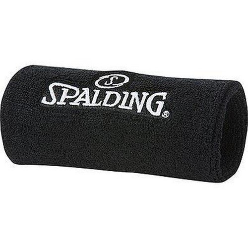Spalding - Muñequeras, color negro, talla única (pack de 2 unidades)