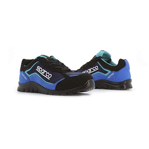 Sparco - Zapatillas Nitro S3 Black/Azul talla 43 Sparco - Zapatillas Nitro S3 Black/Azul talla 43