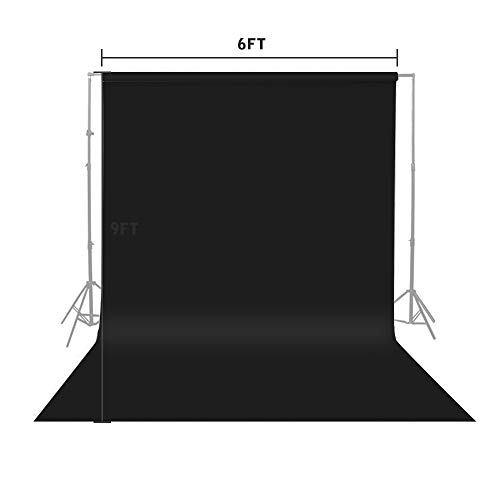 Spardar Pro Fondo fotográfico 2 x 3M, Plegable Telón de Fondo de 100% Algodón Puro para Estudio fotográfico para Fotografía, Vídeo y Televisión, Verde, Incluye únicamente el Fondo