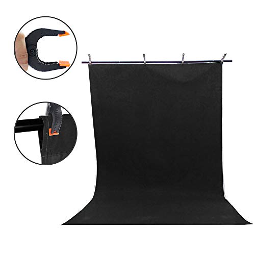 Spardar Pro Fondo fotográfico 2 x 3M, Plegable Telón de Fondo de 100% Algodón Puro para Estudio fotográfico para Fotografía, Vídeo y Televisión, Verde, Incluye únicamente el Fondo