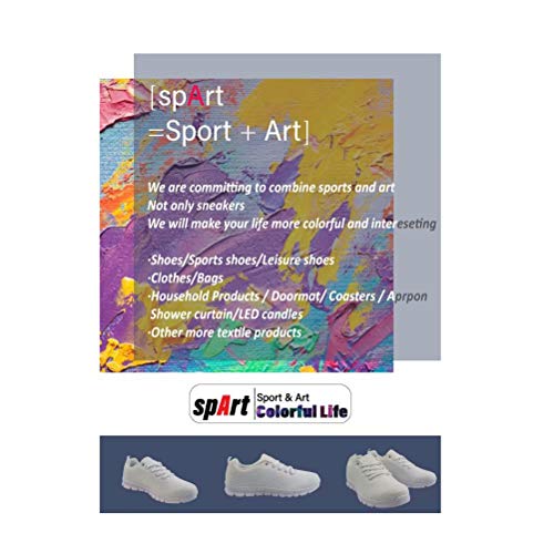 SpArt Sport Art Athletic Shoes Colorido Moda Casual Zapatillas de Deporte para Correr Damas Aire Libre Ejercicio para el Ejercicio Art Taste Girls Gym Shoes