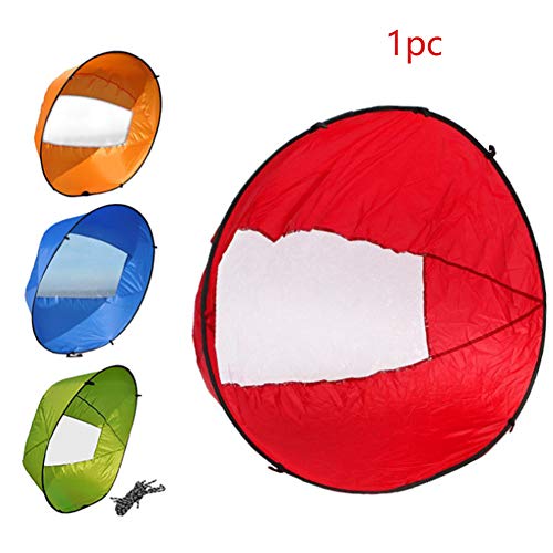 SparY Grande 42" Kayak Viento Vela Paleta, Canoa Instant Vela Juego, Plegable a Presión Tabla Viento Paleta para Kayaks,Canoas,Inflables,Tándems - Azul, 108x108cm