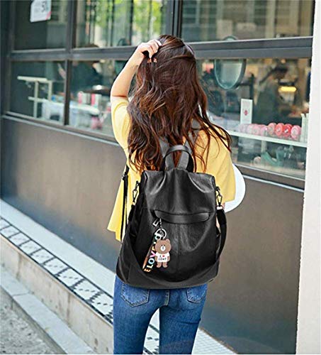 SPEEDEVE Mochila Antirrobo Mujer Portatil Impermeable,B0298-negro