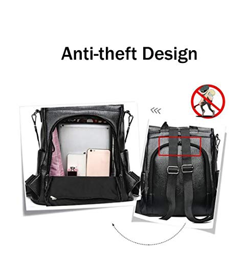 SPEEDEVE Mochila Antirrobo Mujer Portatil Impermeable,B0298-negro SPEEDEVE Mochila Antirrobo Mujer Portatil Impermeable,B0298-negro