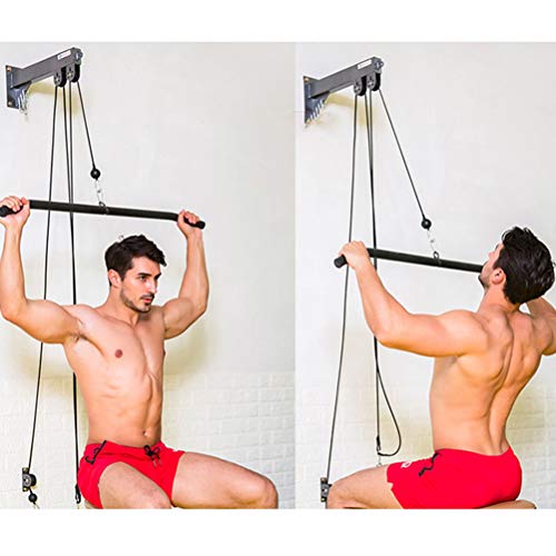 Spier Barra recta giratoria DIY Bíceps Pull Up Barra recta con apretones de mano para gimnasios profesionales