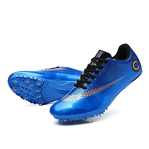 Spikes Zapatos Atletismo Zapatos Hombre De Atletismo Ligero Seguro De Usar Clavos Zapatillas De Deporte Masculino En Forma Hombres Sra Al Aire Libre Corriendo Competencia,F,43