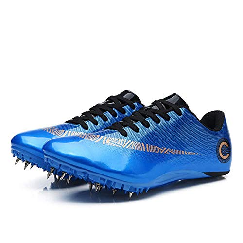 Spikes Zapatos Atletismo Zapatos Hombre De Atletismo Ligero Seguro De Usar Clavos Zapatillas De Deporte Masculino En Forma Hombres Sra Al Aire Libre Corriendo Competencia,F,43