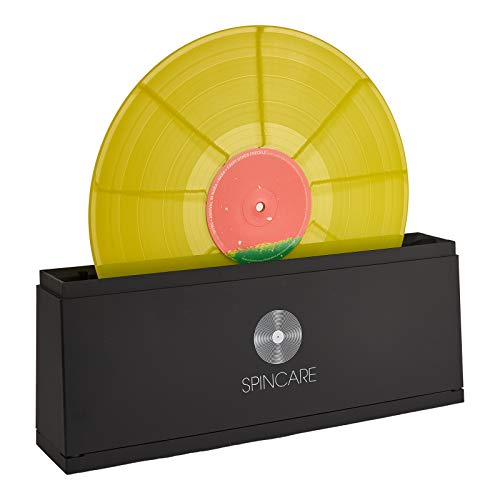 SPINCARE Sistema de Limpieza de Vinilos para Discos de Vinilo LP de 7 10 y 12 Pulgadas – Incluye Solución de Limpieza Paños de Microfibra Recipiente de Lavado y Accesorios - Limpia hasta 500 LPs