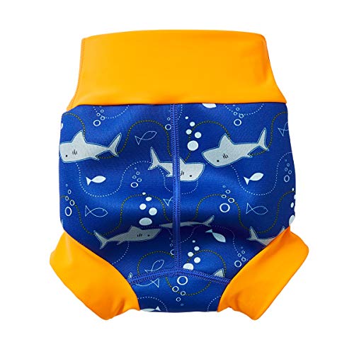 Splash About Happy Nappy Pañal de Baño Reutilizable - Shark Orange 2-3 Años