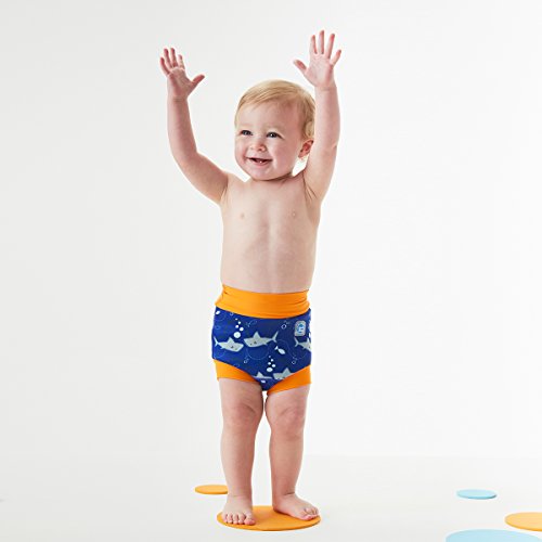 Splash About Happy Nappy Pañal de Baño Reutilizable - Shark Orange 2-3 Años