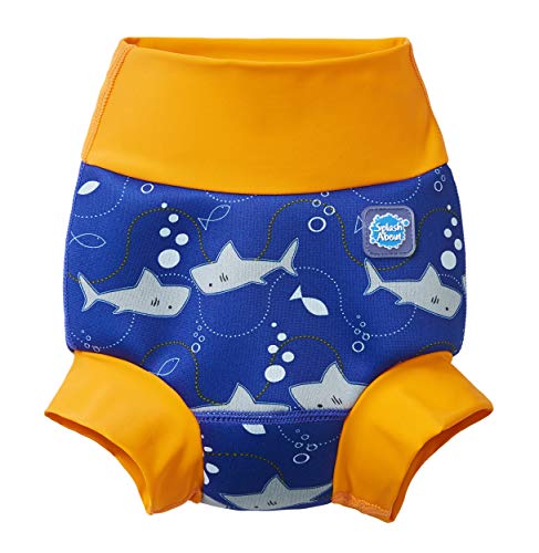 Splash About Happy Nappy Pañal de Baño Reutilizable - Shark Orange 2-3 Años