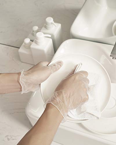 Splashes & Spills, Guantes Desechables no Médicos de Vinilo, Talla L, 100 Unidades por Caja Splashes & Spills, Guantes Desechables no Médicos de Vinilo, Talla L, 100 Unidades por Caja