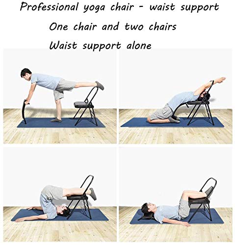 SPORETE Silla De Yoga Pro Plegable, Silla De Equilibrio De Yoga para Entrenamiento De Flexibilidad Y Fuerza, Silla Auxiliar Multifunción Iyengar Yoga, Estructura De Doble Viga,F SPORETE Silla De Yoga Pro Plegable, Silla De Equilibrio De Yoga para Entrenamiento De Flexibilidad Y Fuerza, Silla Auxiliar Multifunción Iyengar Yoga, Estructura De Doble Viga,F
