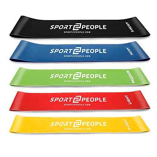sport2people Juego de Bandas de Ejercicio con 2 Libros electrónicos de Ejercicios para fortalecimiento Muscular y Fisioterapia – Mini Fitness Bandas para glúteo, Cadera y piernas sport2people Juego de Bandas de Ejercicio con 2 Libros electrónicos de Ejercicios para fortalecimiento Muscular y Fisioterapia – Mini Fitness Bandas para glúteo, Cadera y piernas