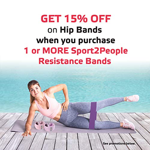 sport2people Juego de Bandas de Ejercicio con 2 Libros electrónicos de Ejercicios para fortalecimiento Muscular y Fisioterapia – Mini Fitness Bandas para glúteo, Cadera y piernas sport2people Juego de Bandas de Ejercicio con 2 Libros electrónicos de Ejercicios para fortalecimiento Muscular y Fisioterapia – Mini Fitness Bandas para glúteo, Cadera y piernas