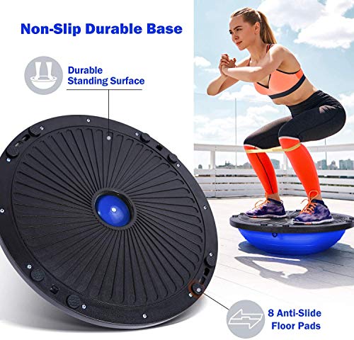 Sportneer Plataforma de Equilibrio de Bola de Equilibrio Banda de Resistencia para Bomba de bonificación de Entrenador de Equilibrio para Fitness de Yoga, Ejercicio de Equilibrio (Azul) Sportneer Plataforma de Equilibrio de Bola de Equilibrio Banda de Resistencia para Bomba de bonificación de Entrenador de Equilibrio para Fitness de Yoga, Ejercicio de Equilibrio (Azul)