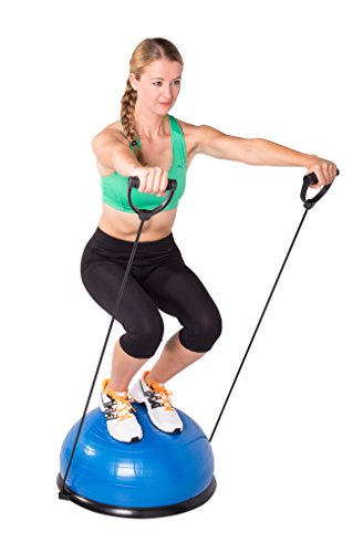 SportPlus SP-GB-001 Semiesfera de Equilibrio con Correas de Resistencia – Balance Trainer Fitball – Media Bola Fitness Pilates, Azul, 62x25cm (ØxA) SportPlus SP-GB-001 Semiesfera de Equilibrio con Correas de Resistencia – Balance Trainer Fitball – Media Bola Fitness Pilates, Azul, 62x25cm (ØxA)