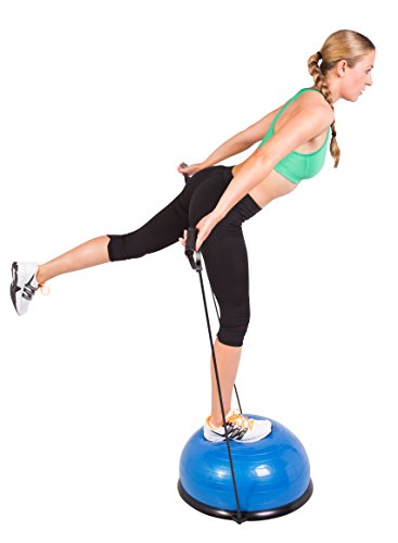 SportPlus SP-GB-001 Semiesfera de Equilibrio con Correas de Resistencia – Balance Trainer Fitball – Media Bola Fitness Pilates, Azul, 62x25cm (ØxA) SportPlus SP-GB-001 Semiesfera de Equilibrio con Correas de Resistencia – Balance Trainer Fitball – Media Bola Fitness Pilates, Azul, 62x25cm (ØxA)