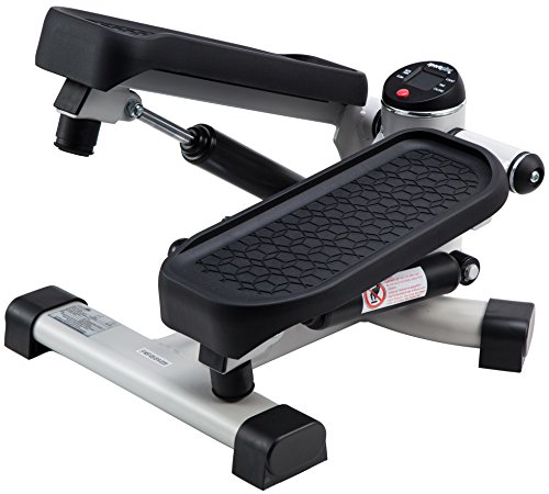 SportPlus SP-MSP-005 Máquina 2 en 1 con Tecnología de Conmutación Patentada-Mini Step Lateral y de Subida y Bajada con Ordenador de Entrenamiento, Adultos Unisex, Multicolor, 35 x 23,5 x 40 cm