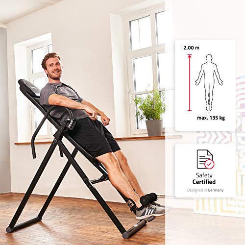 SportPlus Tabla de Inversión con Sistema de Balance Perfecto, Tabla de Gravedad, Max Peso de Usuario 135 Kg, Altura 199 Cm SportPlus Tabla de Inversión con Sistema de Balance Perfecto, Tabla de Gravedad, Max Peso de Usuario 135 Kg, Altura 199 Cm