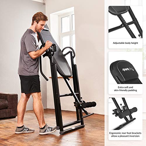 SportPlus Tabla de Inversión con Sistema de Balance Perfecto, Tabla de Gravedad, Max Peso de Usuario 135 Kg, Altura 199 Cm SportPlus Tabla de Inversión con Sistema de Balance Perfecto, Tabla de Gravedad, Max Peso de Usuario 135 Kg, Altura 199 Cm