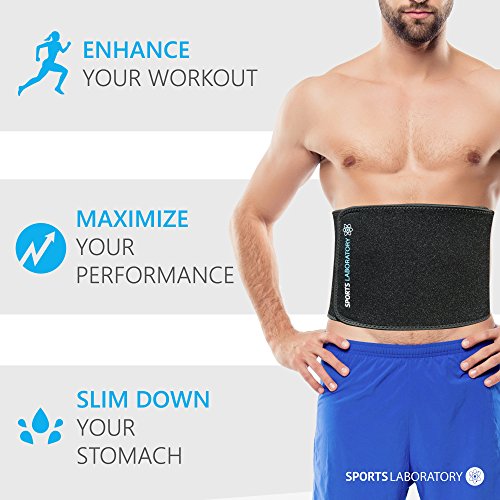 Sports Laboratory Waist Trainer PRO+ Cinturón Deportivo Para Entrenamiento, Hombres/Mujeres, Reduce Cintura, Baja Peso, Adelgaza el Cuerpo, Soporte Lumbar, Talla Única Ajustable Con Bolsa y Guía Sports Laboratory Waist Trainer PRO+ Cinturón Deportivo Para Entrenamiento, Hombres/Mujeres, Reduce Cintura, Baja Peso, Adelgaza el Cuerpo, Soporte Lumbar, Talla Única Ajustable Con Bolsa y Guía