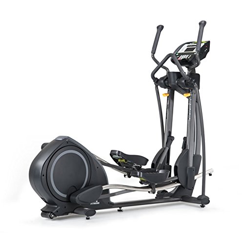 sportsart E835 bicicleta elíptica elíptica máquina – Cardio, Fitness, deporte, ejercicio, adhesivo, con pedal myflex acolchado, toma auricular Jack, 2 x puertos USB, Ipod Conector Option, peso Maximal del usuario: 400 kg