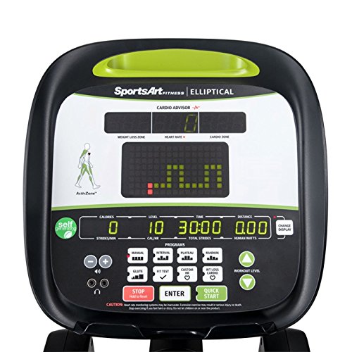 sportsart E835 bicicleta elíptica elíptica máquina – Cardio, Fitness, deporte, ejercicio, adhesivo, con pedal myflex acolchado, toma auricular Jack, 2 x puertos USB, Ipod Conector Option, peso Maximal del usuario: 400 kg sportsart E835 bicicleta elíptica elíptica máquina – Cardio, Fitness, deporte, ejercicio, adhesivo, con pedal myflex acolchado, toma auricular Jack, 2 x puertos USB, Ipod Conector Option, peso Maximal del usuario: 400 kg
