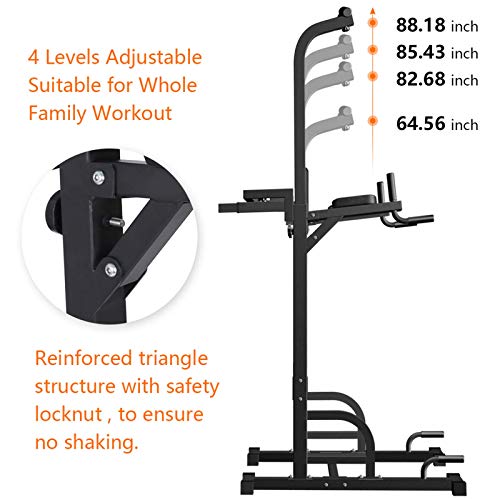 Sportsroyals Power Tower Dip Station Pull Up Bar for Home Gym Strength Training Workout Equipment, 200KG. Sportsroyals Power Tower Dip Station Pull Up Bar for Home Gym Strength Training Workout Equipment, 200KG.
