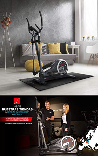 Sportstech CX625 Bicicleta elíptica - Marca de Calidad Alemana - Eventos en Directo & App Multijugador, 24 KG de Masa de Volante + 22 programas con HRC + Soporte para Tablet + Consola Multifuncional