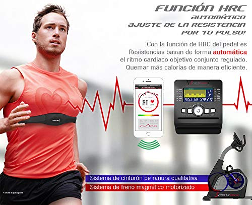 Sportstech ES600 Bicicleta Estática Reclinada Profesional -Marca de Calidad Alemana -Eventos en Directo y App multijugador, Suministro eléctrico autónomo + HRC+ Opcional con Correa de Pulso Sportstech ES600 Bicicleta Estática Reclinada Profesional -Marca de Calidad Alemana -Eventos en Directo y App multijugador, Suministro eléctrico autónomo + HRC+ Opcional con Correa de Pulso